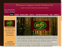 Tablet Screenshot of eugeneforestproducts.com